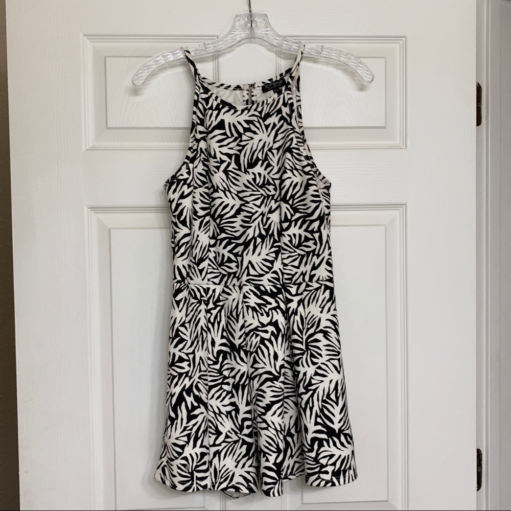 Topshop - Zebra Print Romper - US 4